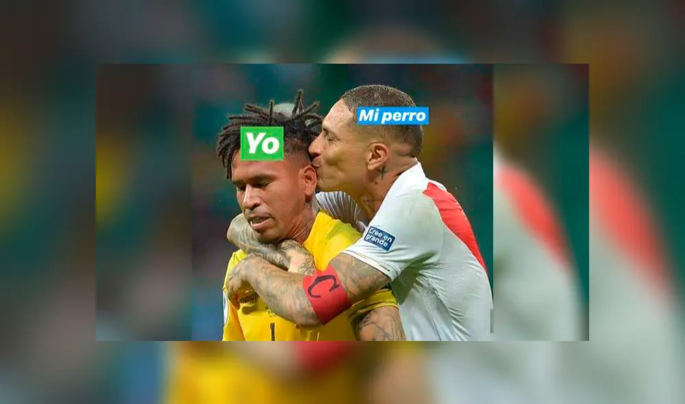 El beso que Paolo Guerrero le dio a Pedro Gallese en el partido Perú vs. Uruguay por Copa América ha generado diversos memes en Facebook.