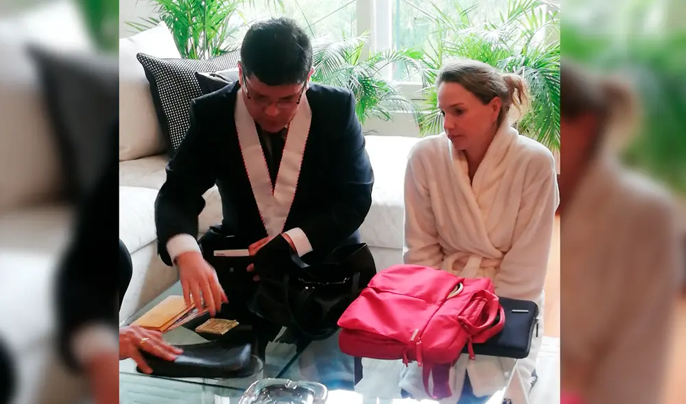 Las fotos del allanamiento en el departamento de Luciana León