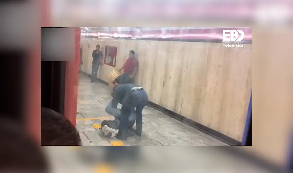 No había ninguna autoridad en la estación que pare el incidente. (Foto: Captura) No había ninguna autoridad en la estación que pare el incidente. (Foto: Captura)