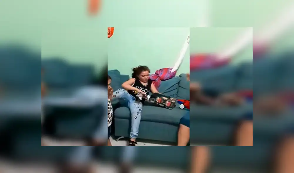 Facebook viral: niña se alegra por el regalo que le da su familia, lo abre y llora de decepción [VIDEO]