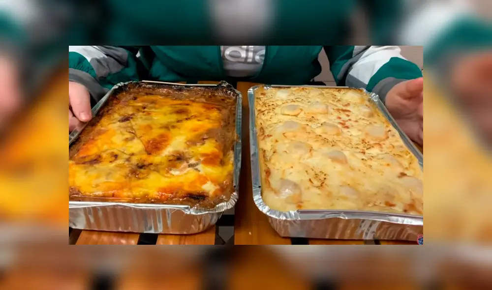 Desliza las imágenes para ver cómo luce esta contundente lasaña que tiene un costo de 220 soles. Fotocaptura: Adriana Bolo Arce/YouTube Desliza las imágenes para ver cómo luce esta contundente lasaña que tiene un costo de 220 soles. Fotocaptura: Adriana Bolo Arce/YouTube