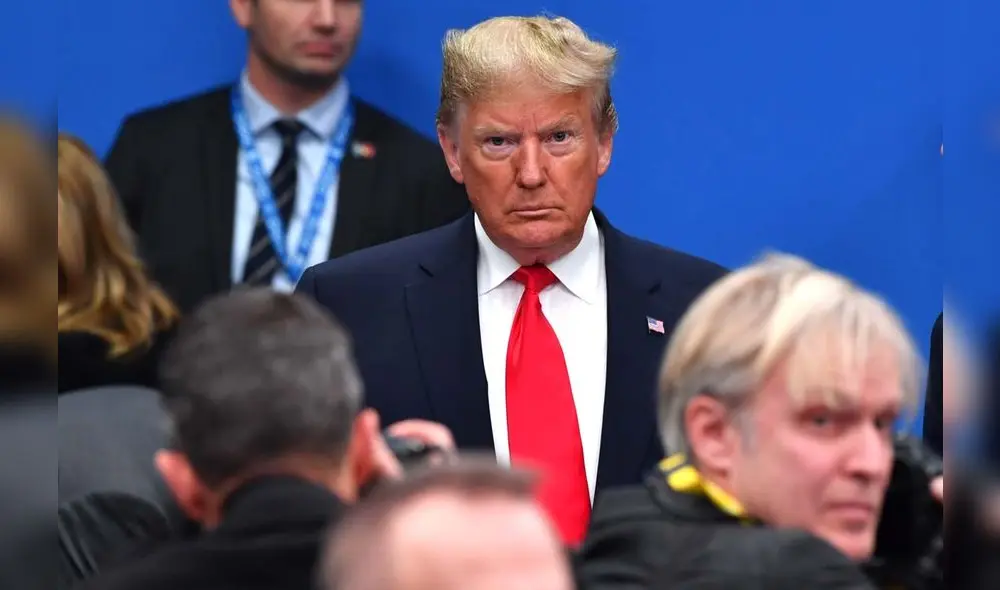 El presidente de los Estados Unidos, Donald Trump, asiste a la sesión plenaria de la cumbre de la OTAN en el hotel Grove en Watford, al noreste de Londres, el 4 de diciembre de 2019. El presidente de los Estados Unidos, Donald Trump, asiste a la sesión plenaria de la cumbre de la OTAN en el hotel Grove en Watford, al noreste de Londres, el 4 de diciembre de 2019.