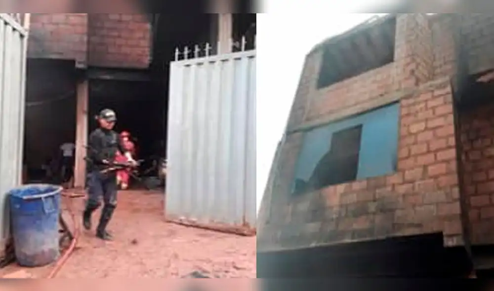 Corto circuito provocó incendio en una carpintería de Cusco
