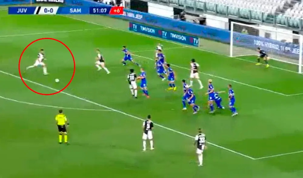 Gol de Cristiano Ronaldo en la Juventus vs. Sampdoria.