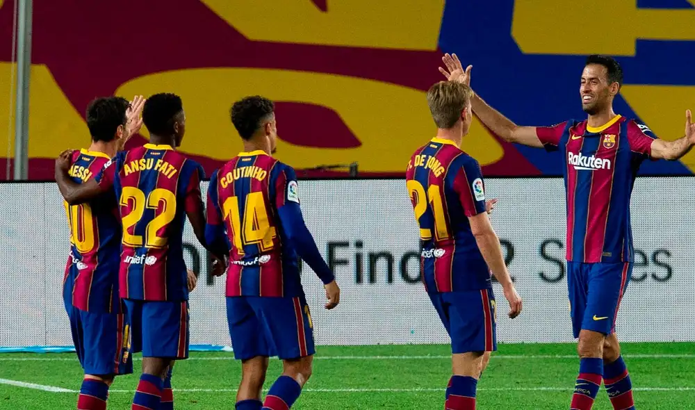 Barcelona lleva tres triunfos de manera consecutiva en LaLiga. Foto: EFE