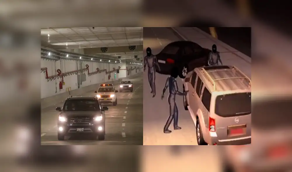 Delincuentes armados asaltaron a una familia en el túnel de la Línea Amarilla [VIDEO]