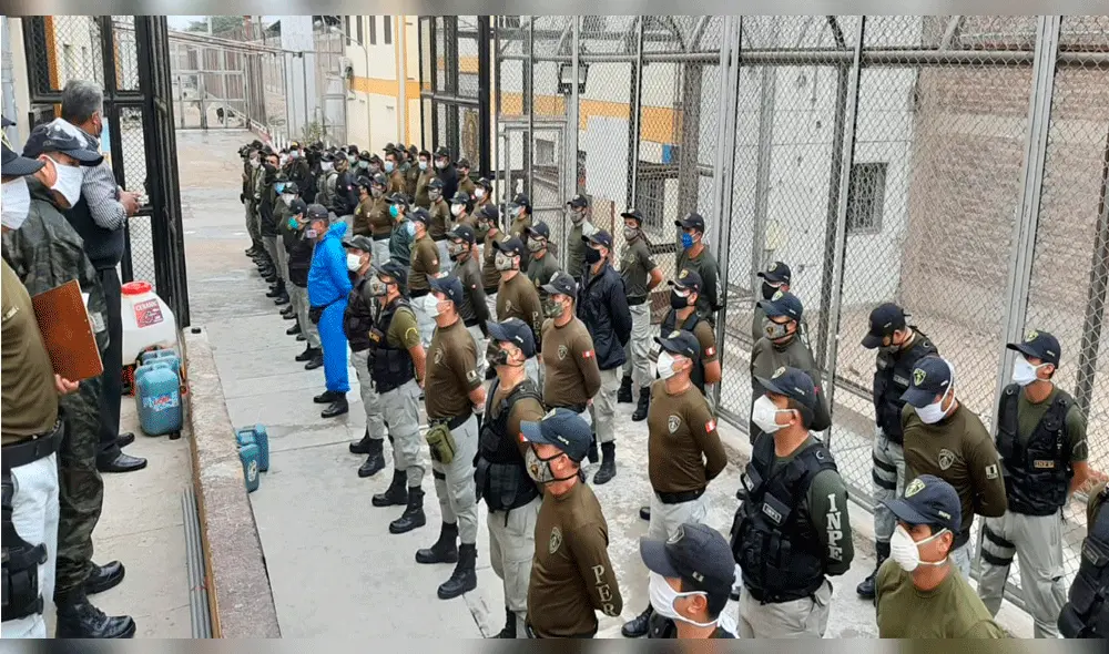 Agentes del INPE y la Policía participaron en requiso de penal. Agentes del INPE y la Policía participaron en requiso de penal.