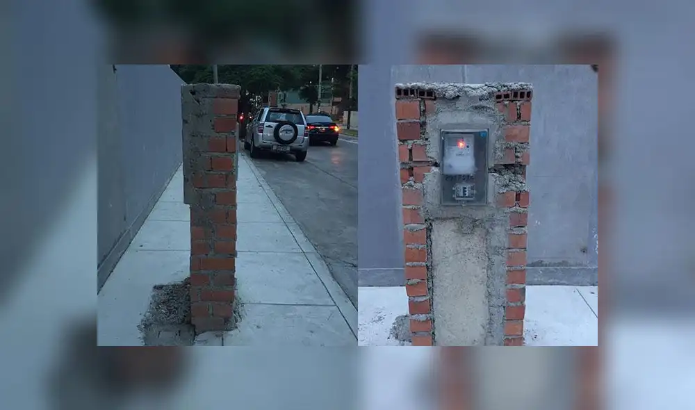 #YoDenuncio: construyen muro para medidor en medio de la vía pública