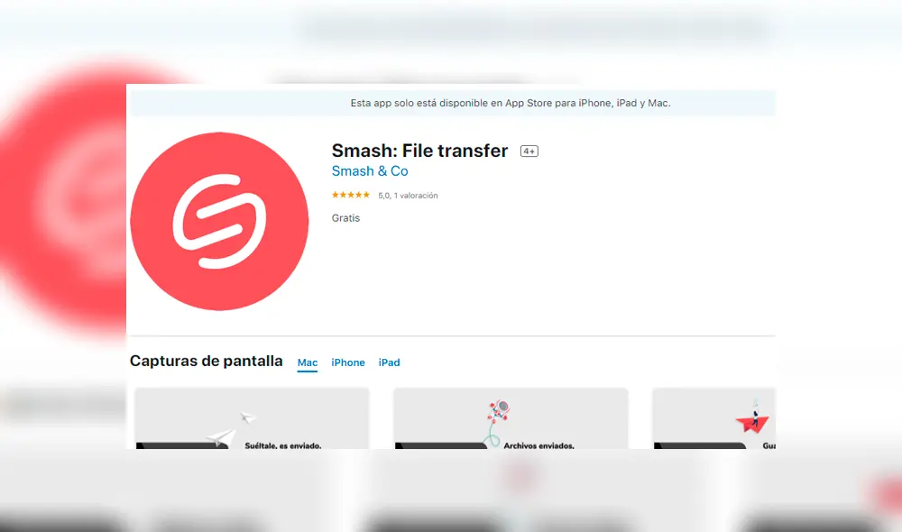 Y también para iPhone. Foto: Captura / App Store. Y también para iPhone. Foto: Captura / App Store.
