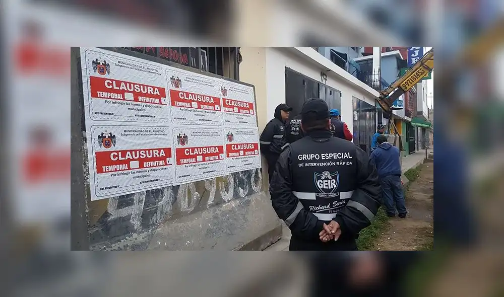 El Agustino: bares clandestinos fueron clausurados con bloques de concreto El Agustino: bares clandestinos fueron clausurados con bloques de concreto