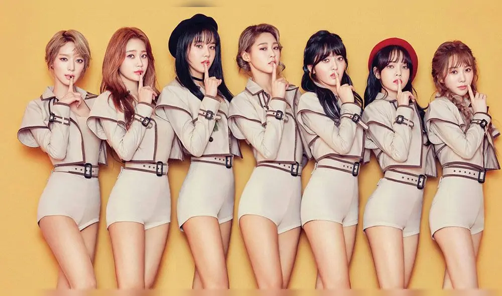 El disco Angel's Knock fue el último comeback de AOA con presencia de Choa (izquierda). Foto: FNC