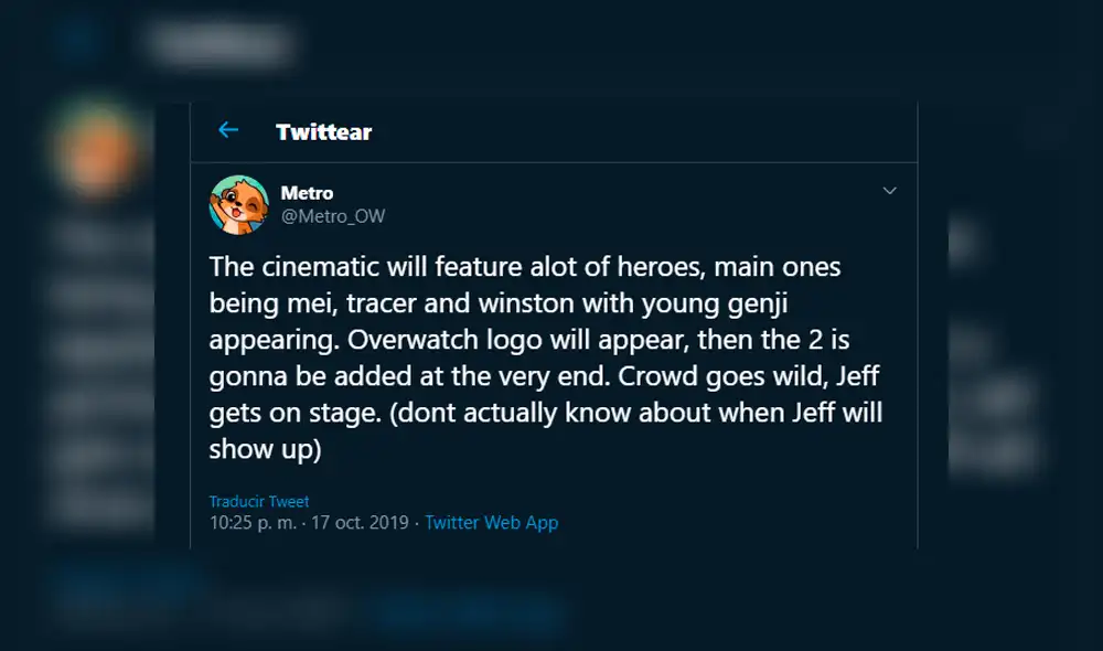 Overwatch 2 sería el nuevo 'branding' de todo el contenido de Overwatch y sería presentado en la Blizzcon 2019.