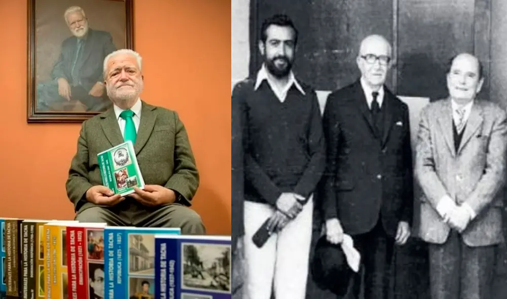 Con Basadre. Luis Cavagnaro hizo amistad con Jorge Basadre. Lo conoció en Lima en 1975. En la foto aparece con él. Foto: La República Con Basadre. Luis Cavagnaro hizo amistad con Jorge Basadre. Lo conoció en Lima en 1975. En la foto aparece con él. Foto: La República