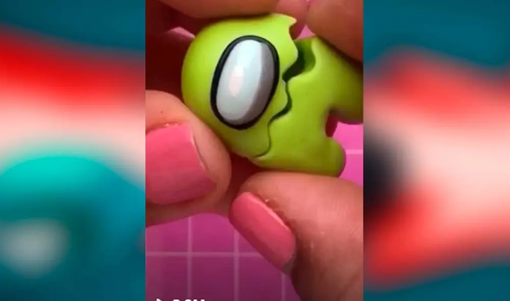 Desliza las imágenes para ver el proceso a realizar para hacer una réplica del ‘death body’ de Among Us. Fotocaptura: Italia Quiroz/Tiktok