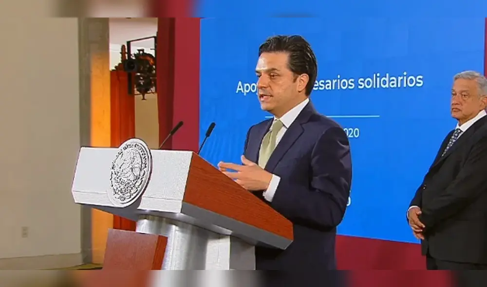 Zoé Robledo, director del IMSS. Crédito solidario a la palabra. Foto: Captura.