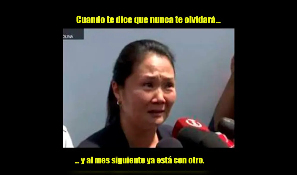 Facebook Viral: Miles de usuarios ironizaron con 'lágrimas' de Keiko Fujimori e hicieron divertidos memes  [FOTOS]