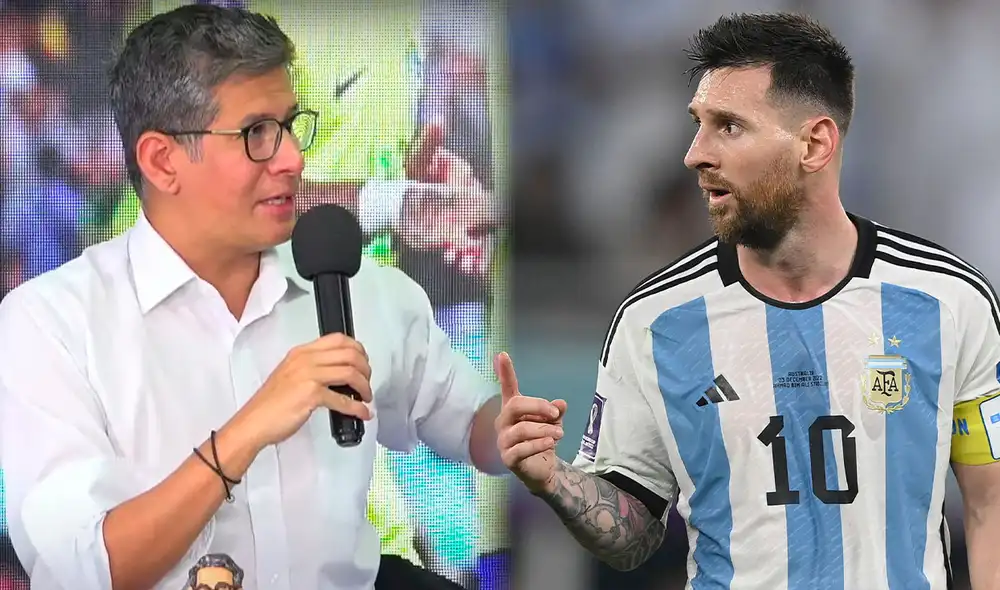 Erick Osores manifestó su incomodidad sobre los elogios excesivos a Lionel Messi por parte de sus colegas argentinos. Foto: composición de La República/AFP