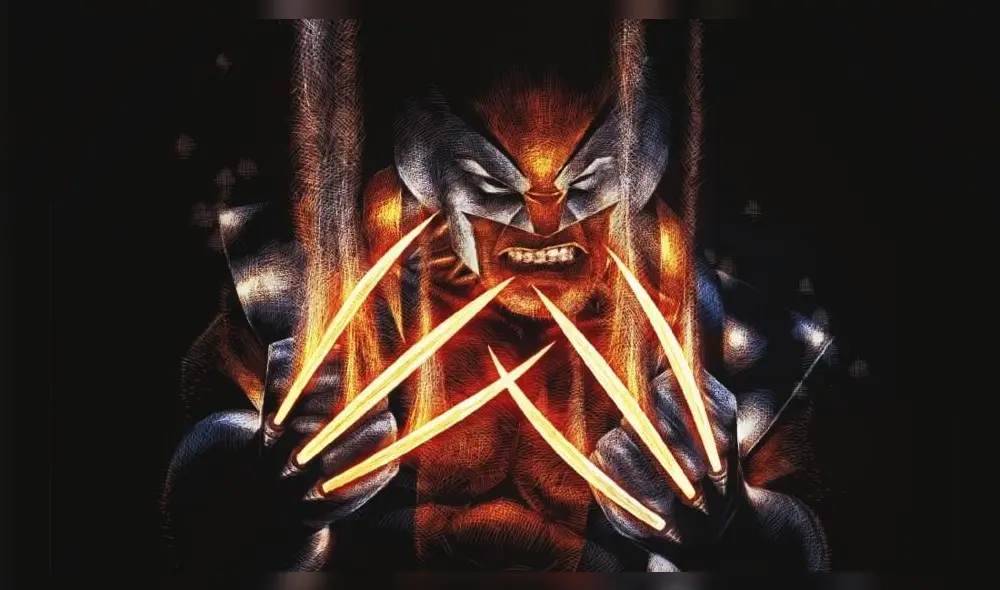 Poderosa fusión con Wolverine. Créditos: composició Poderosa fusión con Wolverine. Créditos: composició