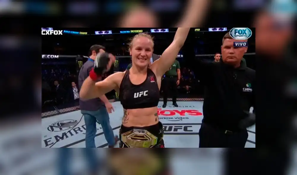 Valentina Shevchenko se llevó el triunfo por decisión unánime. Crédito: Captura de tv Valentina Shevchenko se llevó el triunfo por decisión unánime. Crédito: Captura de tv