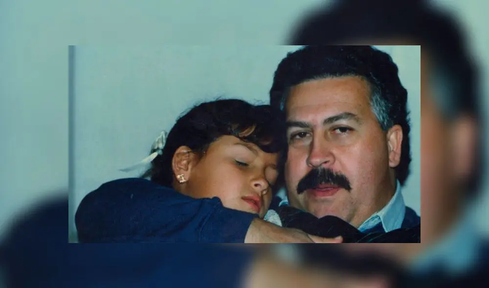 Pablo Escobar y su hija Manuela. Foto: Difusión