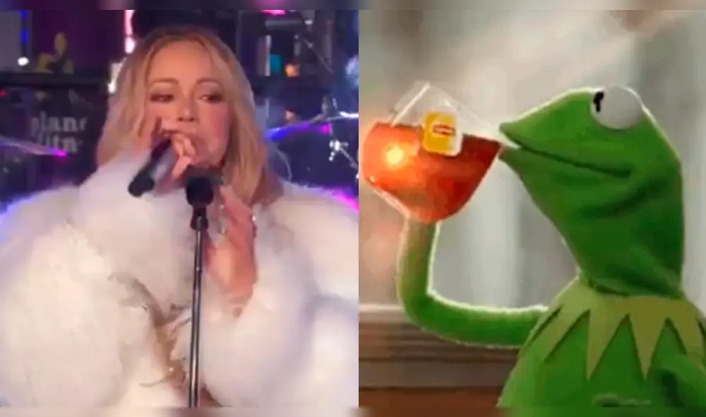 Mariah Carey protagoniza el primer meme del 2018 tras su presentación de Año Nuevo