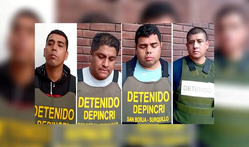 Los detenidos fueron trasladados hacia Depincri del distrito.