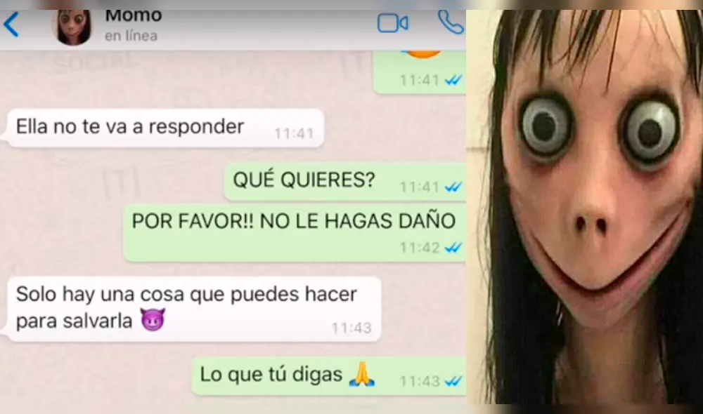 WhatsApp: 'Momo' secuestra a mamá de joven [VIDEO]