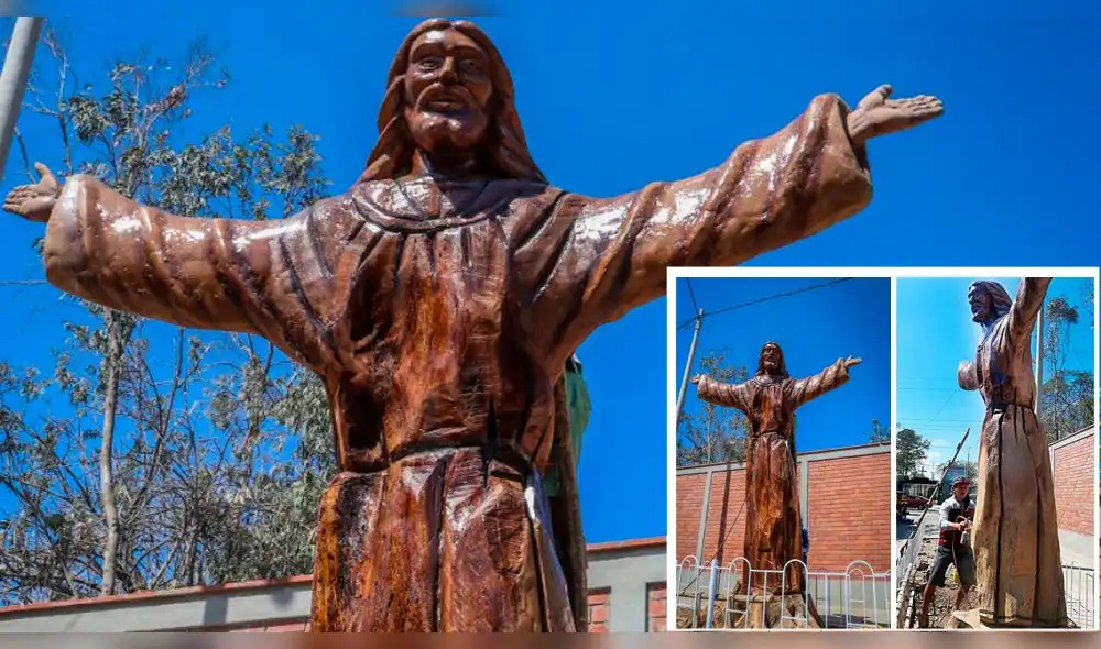 cristo de madera cristo de madera