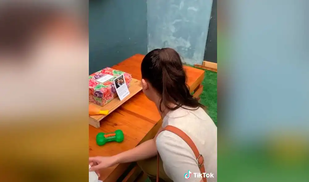 Desliza las imágenes para ver la emotiva reacción que tuvo esta joven al ver la sorpresa que le habían preparado. Foto: captura de TikTok/@anacalle325 Desliza las imágenes para ver la emotiva reacción que tuvo esta joven al ver la sorpresa que le habían preparado. Foto: captura de TikTok/@anacalle325