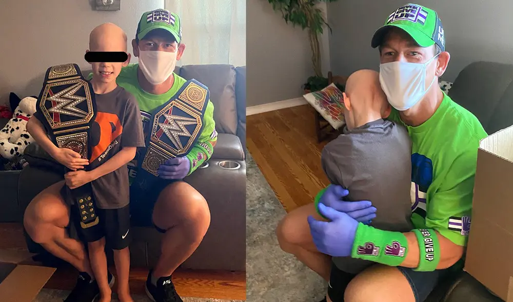 John Cena sorprendió a un niño con cáncer en plena pandemia de coronavirus. | Foto: WFLA-TV