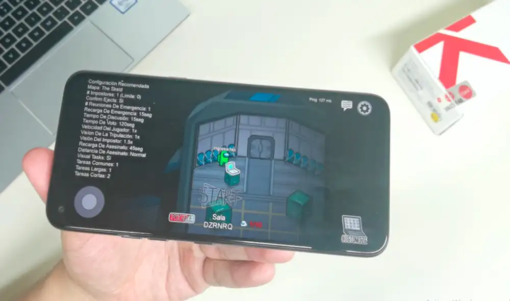 Si eres fanático de Among Us, podrás disfrutar de este juego en el nuevo K61 de LG. Foto: Daniel Robles Si eres fanático de Among Us, podrás disfrutar de este juego en el nuevo K61 de LG. Foto: Daniel Robles