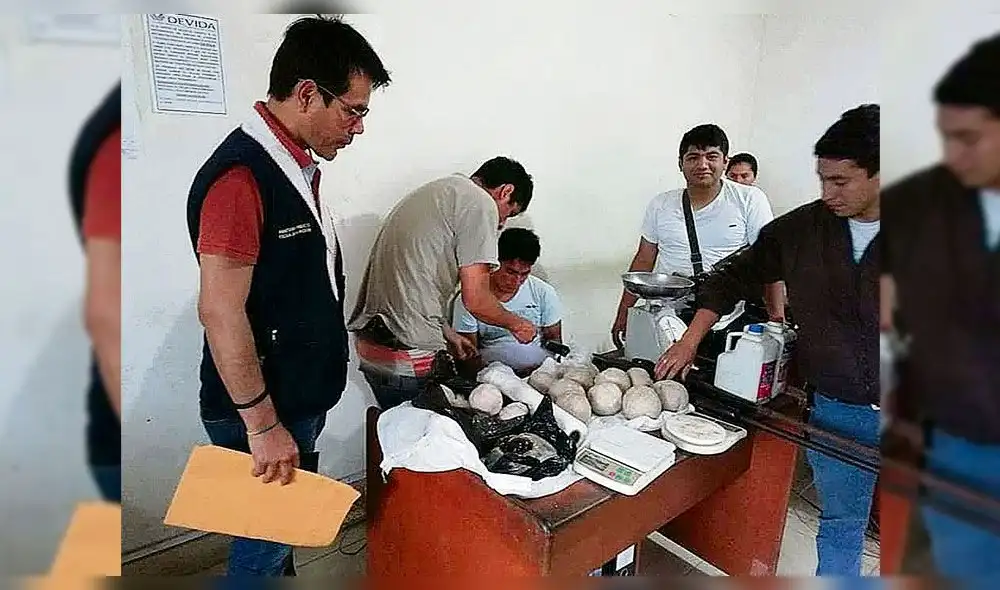 Policía decomisa 8.5 kilos de droga en Chiriaco-Bagua
