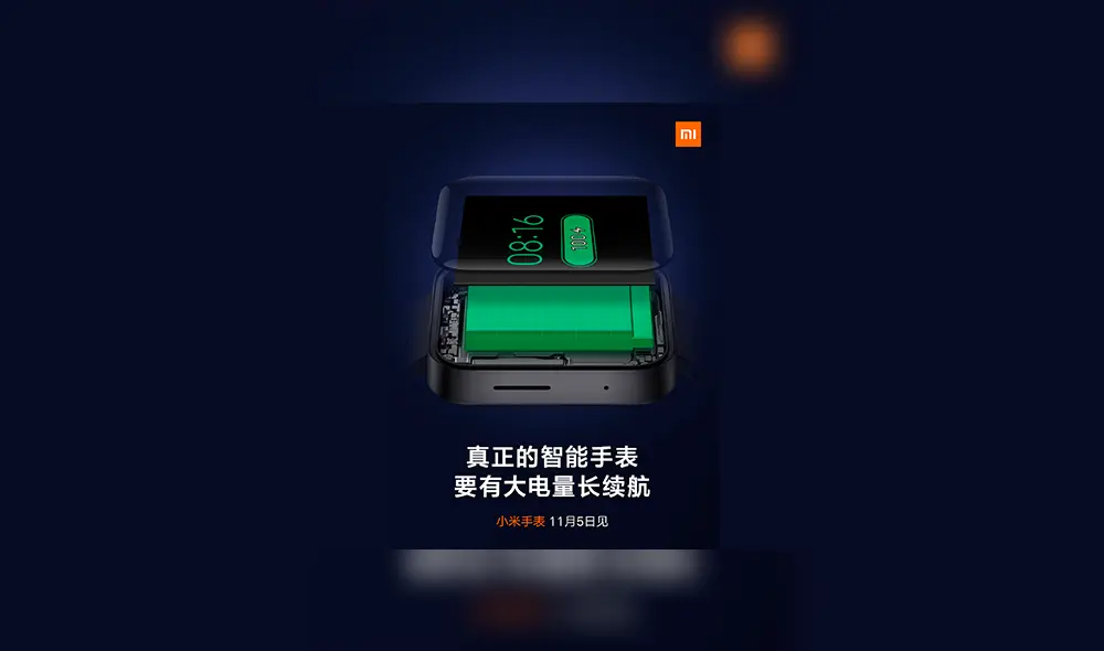Xiaomi presenta imágenes oficiales de su próximo Xiaomi Watch.