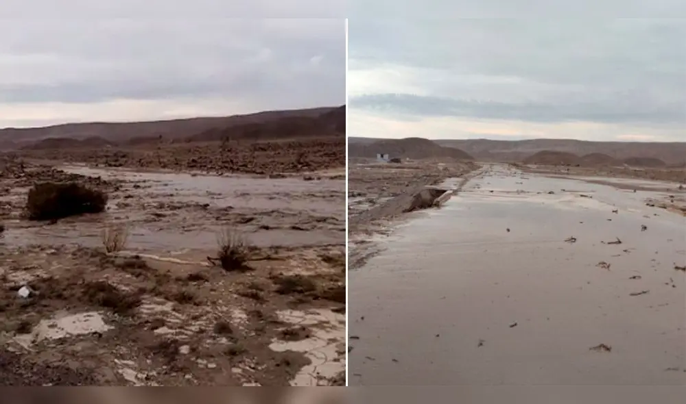 Lodo y piedras interrumpen el tránsito en los kilómetros 1133 y 1134 de la vía.