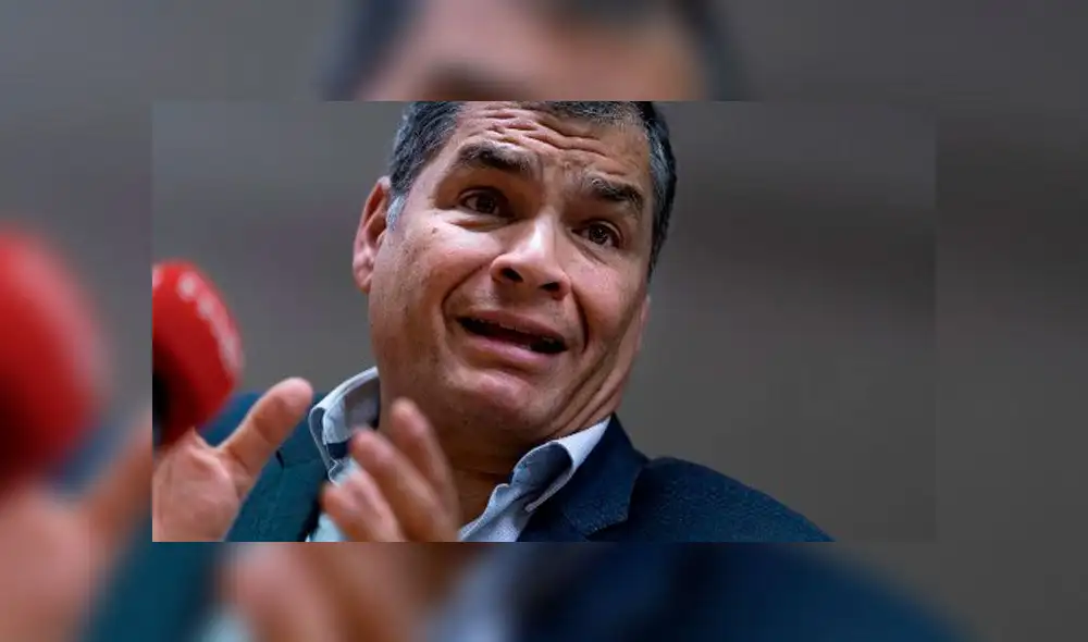 Rafael Correa, expresidente de Ecuador. Foto: AFP.