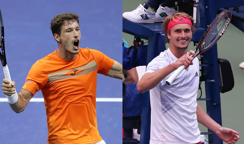 Pablo Carreño vs. Alexander Zverev: se enfrentan por la semifinal del US Open. Foto: AFP