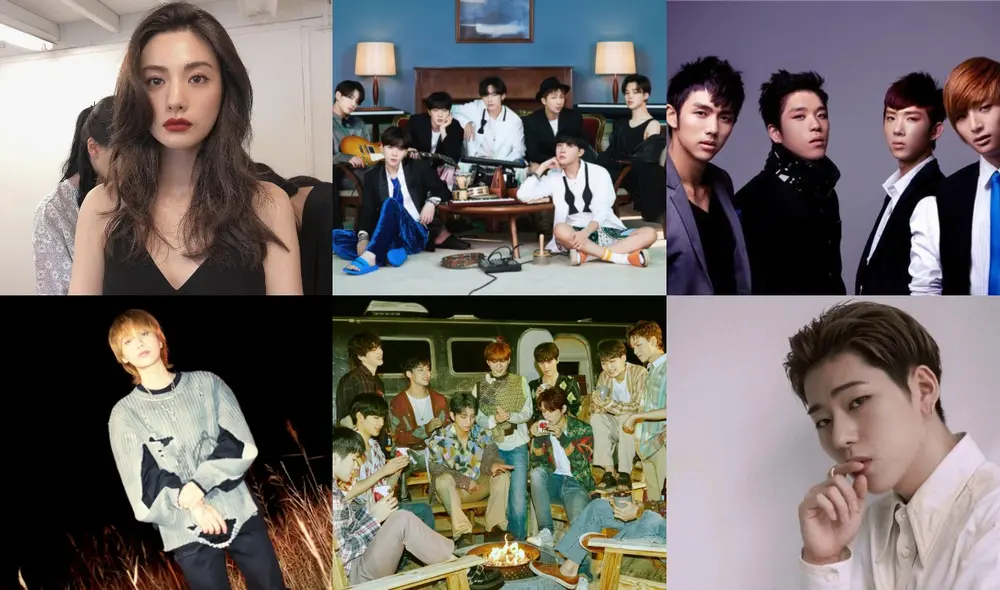 Nana, BTS, 2AM, Dvwn, SEVENTEEN y Zico. Foto: Composición LR / Big Hit Nana, BTS, 2AM, Dvwn, SEVENTEEN y Zico. Foto: Composición LR / Big Hit