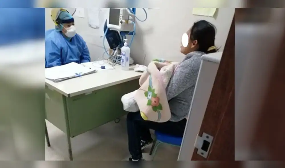 Gracias al apoyo de agentes policiales, bebé pudo ser llevado al hospital en Cusco.