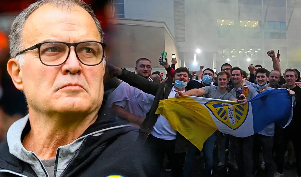 Leeds United de Marcelo Bielsa se coronó campeón de la Championship (Segunda división de Inglaterra) sin jugar. (FOTO: AFP/Composición La República).