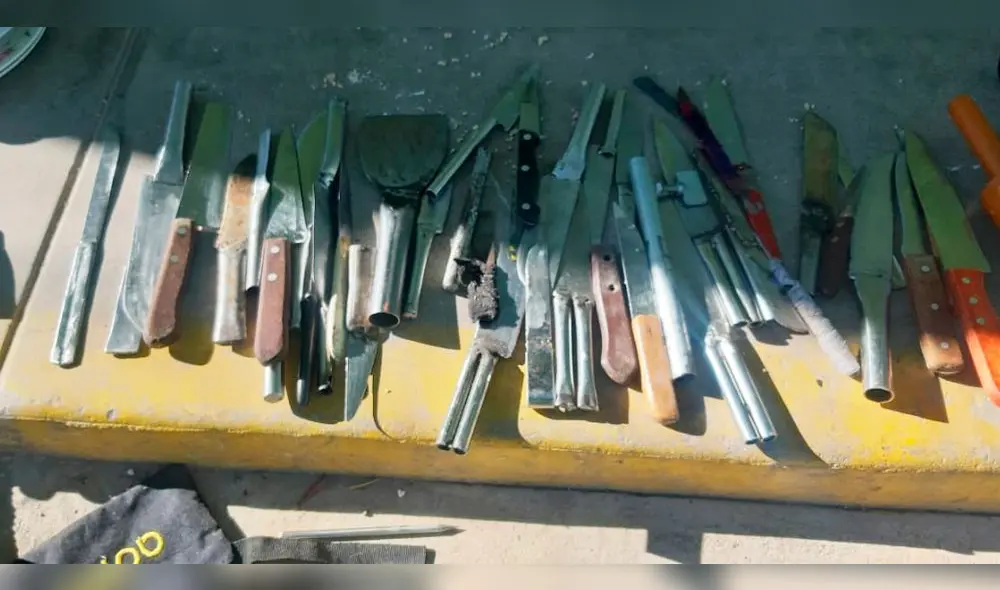 En megaoperativo, hallan en penal de Arequipa drogas, armas, celulares y artefactos