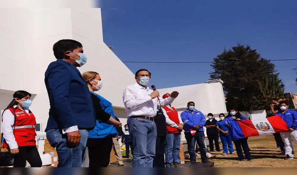 Presidente Martín Vizcarra entregó el Centro de Atención para pacientes con coronavirus. Presidente Martín Vizcarra entregó el Centro de Atención para pacientes con coronavirus.