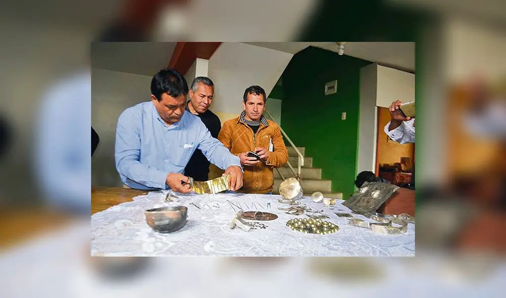 Cajamarca: hallan piezas de oro y plata en cerro Ilucán de Cutervo