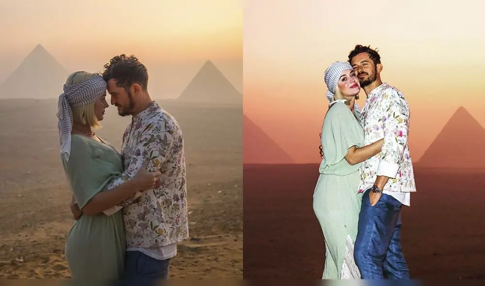 Katy Perry festejó sus 35 años junto a Orlando Bloom en Egipto