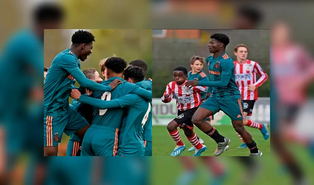 David Easmon, el jugador del Ajax de 14 años que es viral por su increíble físico David Easmon, el jugador del Ajax de 14 años que es viral por su increíble físico