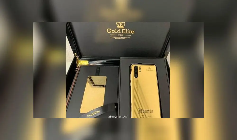 El Huawei P30 Pro fue transformado en una pieza de lujo construida en oro puro de 24 kilates. El Huawei P30 Pro fue transformado en una pieza de lujo construida en oro puro de 24 kilates.