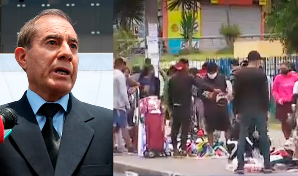 El ministro Walter Martos aseguró que los ciudadanos aprenderán, aunque sea ala fuerza, a mantener el distanciamiento social. Composición: La República con captura de Canal N.