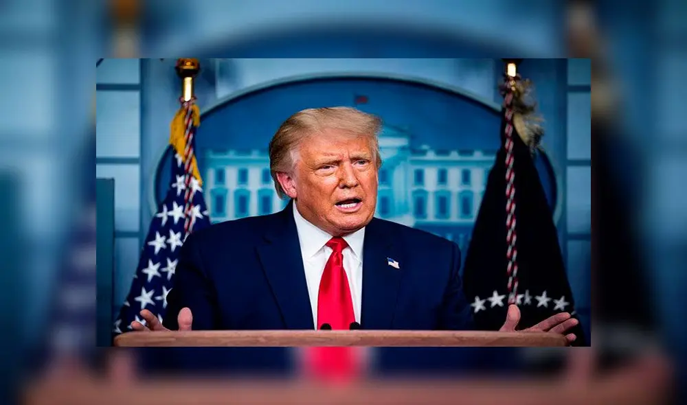 Donald Trump durante una conferencia de prensa en la Casa Blanca este 16 de septiembre. Foto: EFE