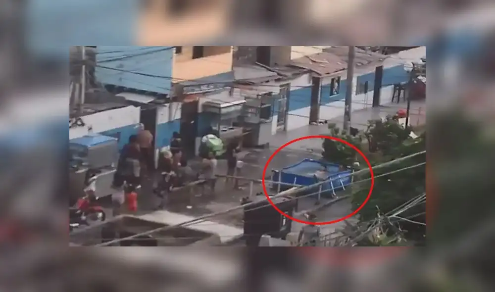 Jesús María: vecinos molestos por piscina colocada en vía pública [VIDEO]