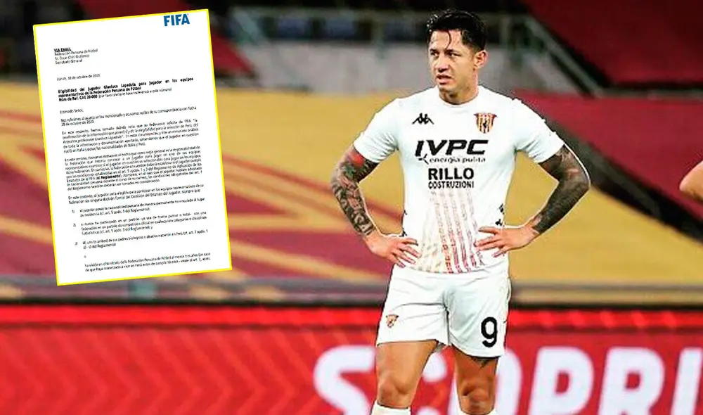 La FPF agilizó los trámites para convocar a Gianluca Lapadula a la selección peruana. Foto: Twitter / @G_Lapadula