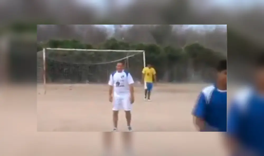 Facebook viral: arquero inexperto descuida su portería y realiza ‘truco’ para evitar recibir un gol